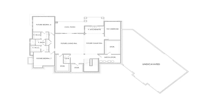 Stockholm Floor Plan Basement Layout by 10X Builders