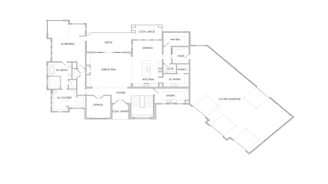 Stockholm Floor Plan Main Level by 10X Builders