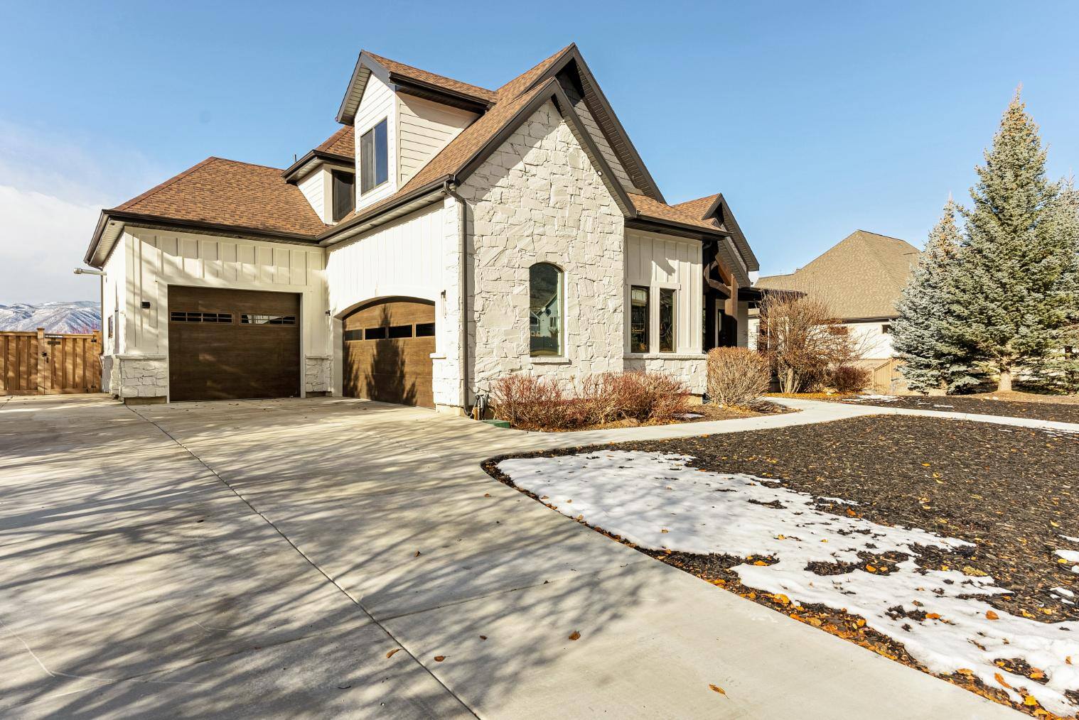 Exterior of RemodeledUtah Home, 2 Door Garage, and Driveway